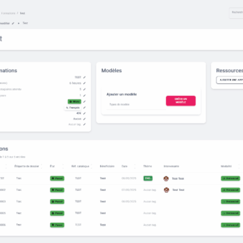 Projet Perle, CRM développé par NOUS - Ouvert, Utile & Simple