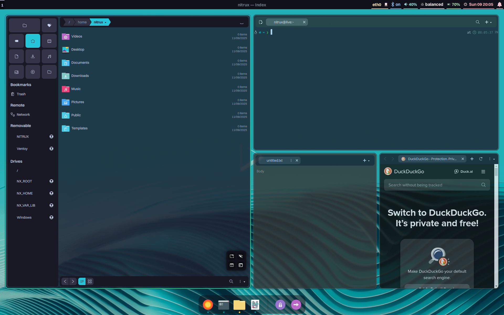 Nitrux la distribution Linux innovante