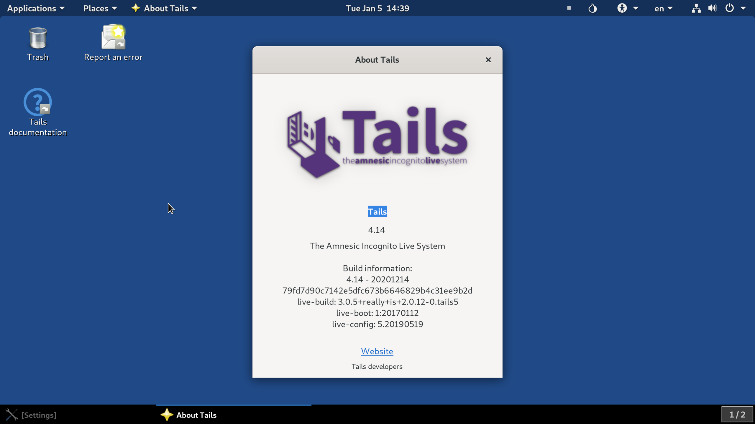 Tails Linux la distribution de l'anonymat