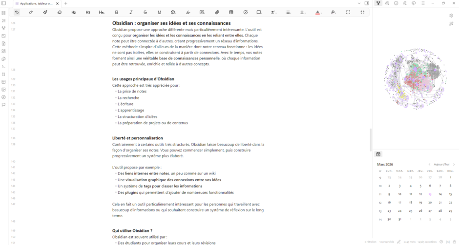 S'organiser grâce à la puissance d'Obsidian