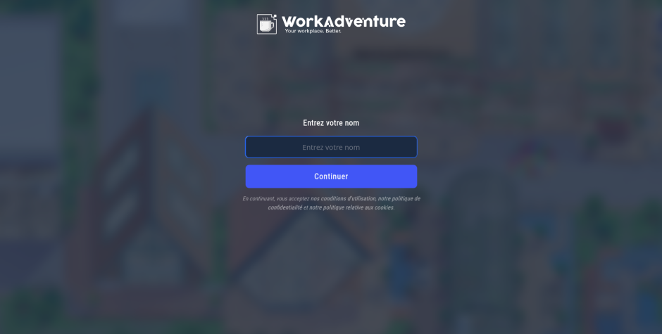 WorkAdventure : entree